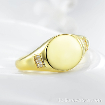 18 Karat Gold Hochzeit Verlobung Silber Ringe